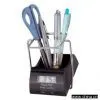 Pen Holder With Clock And Metal Frame thumbnail-1