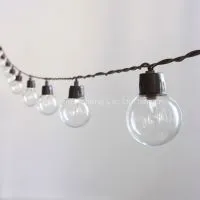 SOLAR STRING LIGHT-Solar G40 LED String Light 20ct thumbnail-1