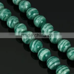 Natural Round Real Amazonite Stone Beads thumbnail-2