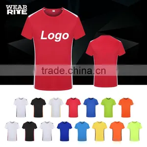 Custom Logo Printing 100% Dry Fit Polyester Football T-shirt thumbnail-6