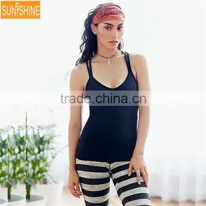 2017 Hot Sale Women Running Singlet Yoga Vest Wholesale Sport Tank Top thumbnail-4