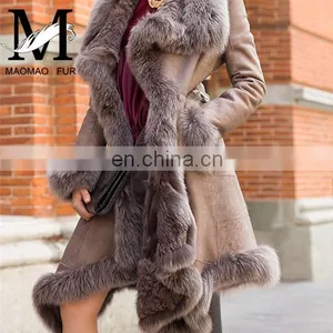 Latest Design Double Face Lamb Skin Thick Leather Jacket thumbnail-6