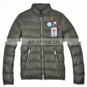 2015 Latest Fashion Stylish Embroidery Patch Fit Men Down Jacket thumbnail-1