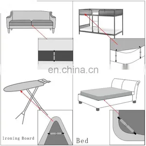 Fashion Hot Sale Set 4 Adjustable Mattress Pad Cover Holders Bed Sheet Cover Straps Holders thumbnail-4