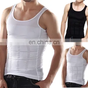 Mens Compression Slimming Weight Loss Compression Vest Tank Top Shirt for Men thumbnail-4
