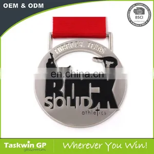 Custom Metal Medal With Ribbon for Athletics thumbnail-1