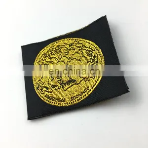 Garment Labels Clothing Label Gold Metallic Woven Label thumbnail-2
