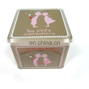 Big Square Present Tin Box With a Drawer Tin Box by Tinmen thumbnail-5