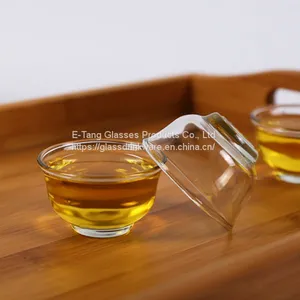 Wholesale Factory Price Amazon Custom Logo 50ml Handmade Kungfu Pyrex Glass Gongfu Tea Cup thumbnail-3