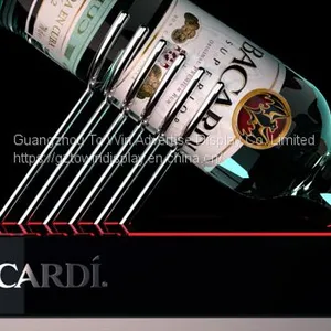 Black Acrylic Wine Rack/acrylic Wine Display Holder thumbnail-4