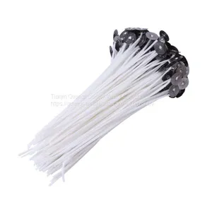 100 % Natural Cotton Pre-tabbed Candle Wicks for Candle Making thumbnail-3