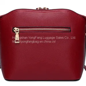 New Cowhide Shell Bag European and American Fashion Leather Women's Bag One Shoulder Slanted Small Bag thumbnail-3