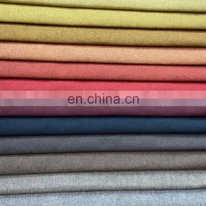 Sofa Fabric High Quality Upholster 100% Polyester Woven Trending Products Coating Sofa Linen Look Fabric thumbnail-1