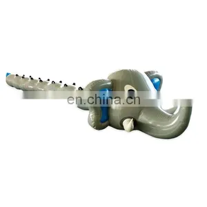 2020 New Design Inflatable Wipeout Sport Games Kids Adult Interactive Game Elephant Ride Tube For Team Building thumbnail-2