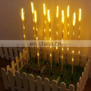 Hot Led Wheat Light Outdoor Decorative Garden Lights Simulation Luminescence Wheat Light ABS Hair Rod Copper Wire Wheat Light thumbnail-2