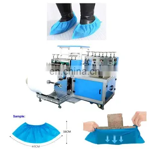 400*160mm 520*160mm Hospital Workshop Fully Automatic Fabric Non Woven Shoe Cover Machine Price thumbnail-2