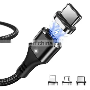 2020 Amazon Popular Micro USB Cable Mobile Phone Type-C IOS and 5V 3A Fast Charging USB Nylon Data Cable Transferring Charger thumbnail-4