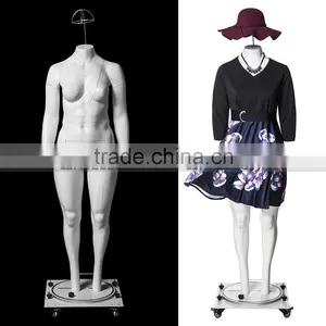 GH24 Female Fiberglass Mannequins Plus-size Women Ghost Mannequin Fat Model thumbnail-6