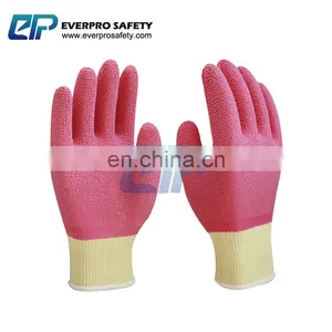 Half Wave Wrinkle Hanging Wear Non-Slip Dipped Rubber Protective Gloves thumbnail-4
