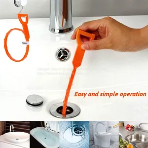 Vastar 19.6/25 Inch Drain Snake Hair Drain Clog Remover Cleaning Tool thumbnail-5