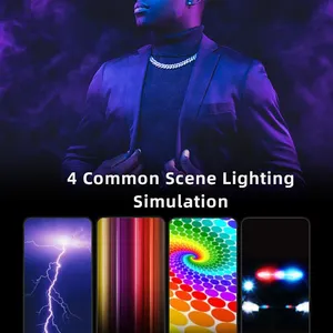 LUXCEO P200 RGB Luz LED Para Vídeo APP Control IP67 Iluminación de la Foto de la Cámara de la Lámpara 3000-6000k Para Youtube Tiktok Livestream thumbnail-4
