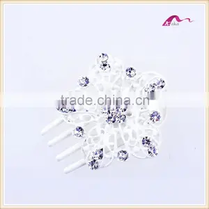 Crystal Flower Hair Comb Jewelry For Bridal Hair Accessories thumbnail-4