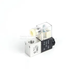 AC220V Normally Open 2/2way Mini Air Compressor Solenoid Control Valve thumbnail-1