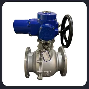 Explosion-proof Switch Type Electric Ball Valve DN40 Electric Flow Valve for Cement Plant thumbnail-2