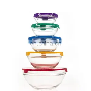 Best Quality Glass Bowl Set With Plastic Lids thumbnail-2