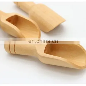 2020 New Eco Friendly Shower Spa Cream Essential Coffee Wooden Scoop for Bath Salts thumbnail-4