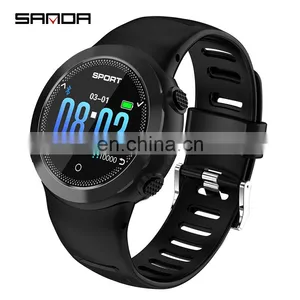SANDA HZ181Man Smart Sports Watches Digital Call Message Reminder Fitness Tracker Back Light Wristwatch thumbnail-1