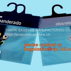 Biodegradable Compostable Pac Hanger Garment Underwear Clothes Package Hanging Hook Plastic Bag With Self-Adhesive Seal thumbnail-2