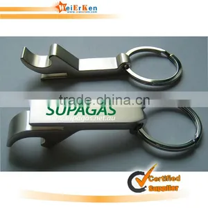 2014custom Wine Beer Stainless Steel Bottle Opener Keychain for Promotion thumbnail-1