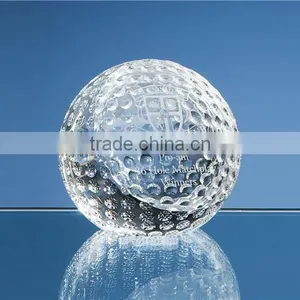 Low Price Clear Golf Paperweight Crystal Ball Paperweight Crystal Golf Paperweight thumbnail-1