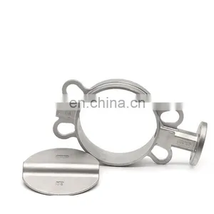 DN80 DN300 Cast Iron Vales Body Bore Head With Top Flange Wafer Type Butterfly Valve Body Casting Foundry thumbnail-1