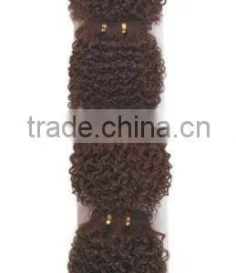 Afro Hair Curly Human Hair Extension Yaki Weave Afro Hair thumbnail-1