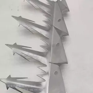Galvanized Anti Climb Wall Spike / Anti Theft Wall Razor Security Spike thumbnail-3