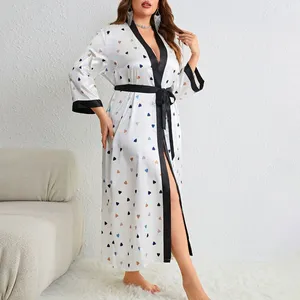 Plus Size Women's Pajama Bathrobe Oversized Manufacturer Customized Pinstar thumbnail-4