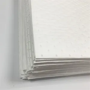 China Supplier 100% Polypropylene Oil Absorbent Pad for Oil Spill Control thumbnail-2