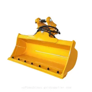 3.5T Hydraulic Tilt Bucket Hydraulic Grading Bucket Wide 1100mm thumbnail-1