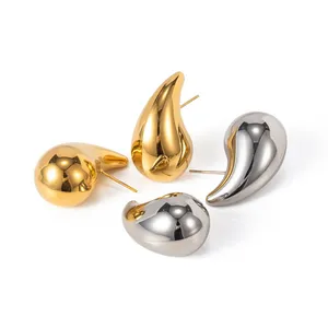 Wholesale 18K Gold Plated Heart Earrings - Waterproof Stainless Steel Fashion Jewelry thumbnail-4