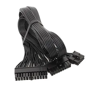 10Pin+18Pin to 24Pin Modular Power Cable Black Flat Ribbon for EVGA Power Supply thumbnail-4