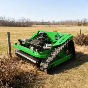 Vigorun Remote Control Brushless Motor Track Grass Cutting Machine Lawn Mower Engine Gear Bearing PLC-600MM Cutting Width Low thumbnail-1