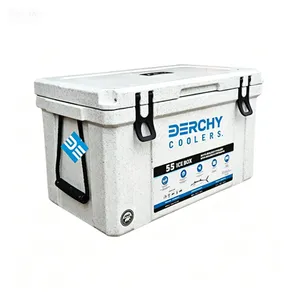 Rotomolded Coolers Durable Beer Beverage Food Plastic Ice Cooling Box Beer Square Ice Chest Box thumbnail-4