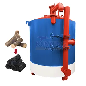 Wood Branches Sawdust Pyrolysis Kiln Biochar Charcoal Carbonization Stove Furnace EPC thumbnail-1