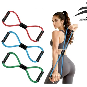 Figure 8 Resistance Band With Padded Handles Great for Stretch Exercise Fitness Training Yoga Resistance Weights Therapy Gym or Home Workout Equipment thumbnail-1