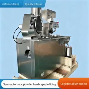 Semi-automatic Split Capsule Filling Machine, Chinese Herbal Powder Filling Machine, Manual Capsule Machine thumbnail-5