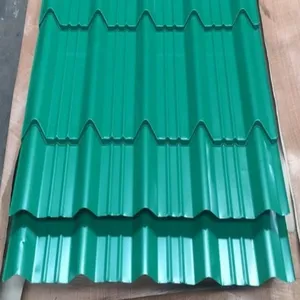 Weather Resistant PVDF/PE Coating Color Coated Corrugated Steel Sheet PPGI Roof Tile For Prefab House thumbnail-1