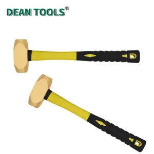 Non-Sparking Copper Flat Hammers(Euro Type),Copper Flat Face Hammer,Explosion Proof Copper Alloy Hammer thumbnail-2