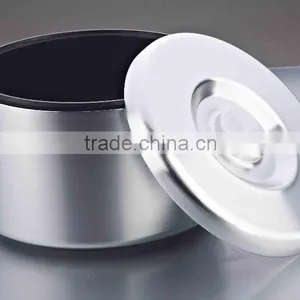Aluminum Ice Bucket 10L Silver Beer Bottle Cooler Bucket With Lid and Plastic Tray thumbnail-2